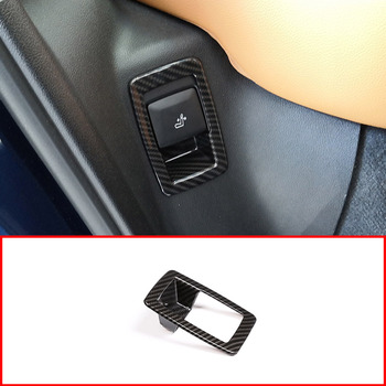 2pcs For BMW X3 G01 2018 Carbon Fiber Style ABS Plastic the Second Seat Adjust Cover Trim Car Accessories